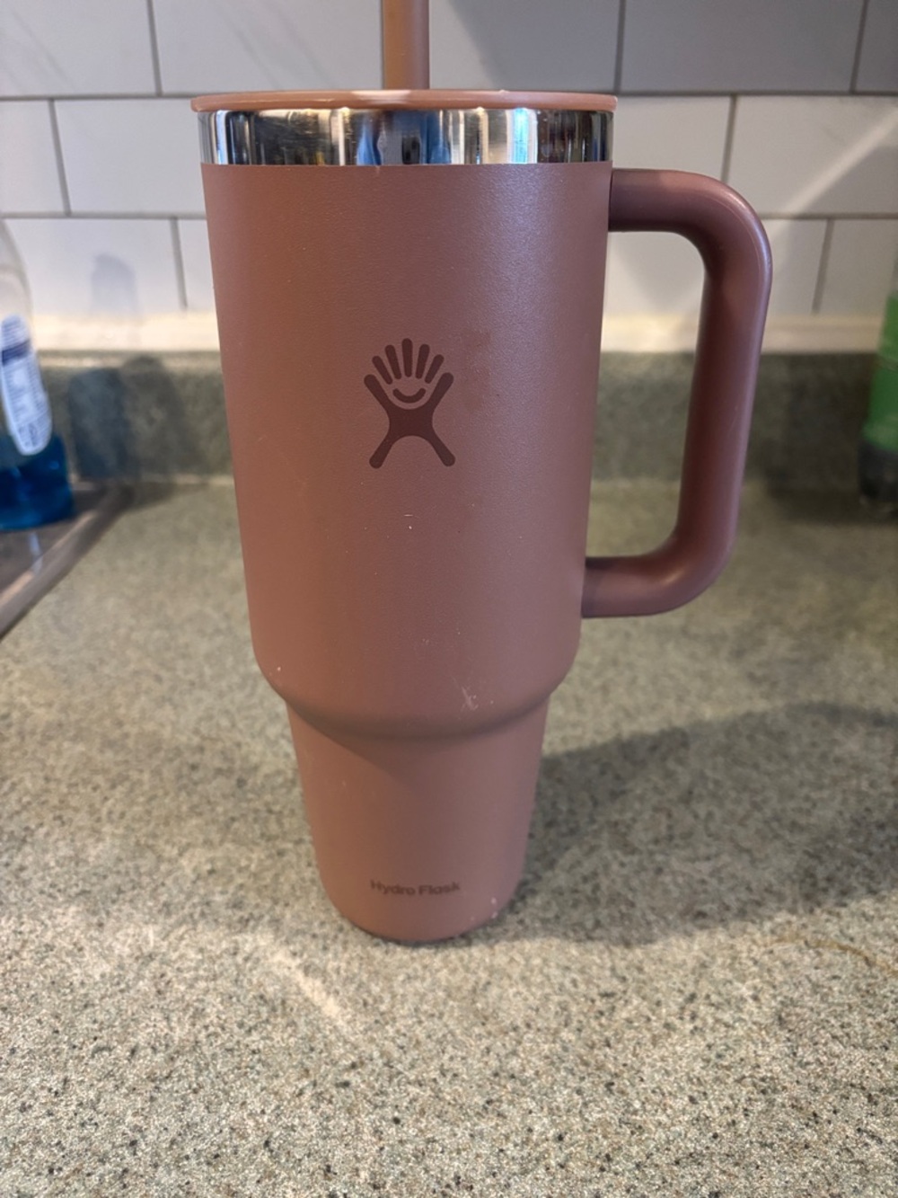 Hydro Flask Dusty Mauve Insulated Travel Mug with Handle